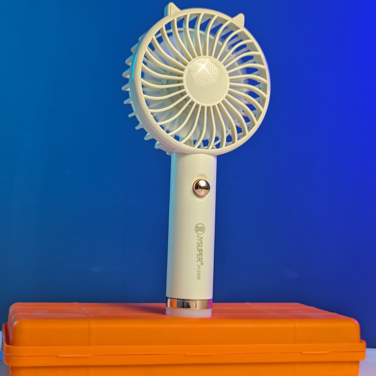 JYSUPER JY-2320 Portable Handheld Mini Fan with Integrated LED light